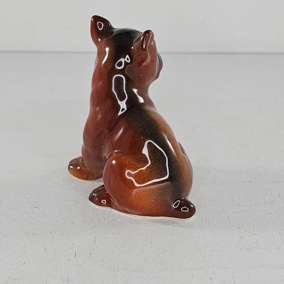 Vintage Goebel Boxer Puppy Sitting Figurine West Germany CH569/A - Picture 4 of 8